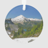 Mt. Baker Schilderachtig foto Acrylversiering Ornament (achterkant)