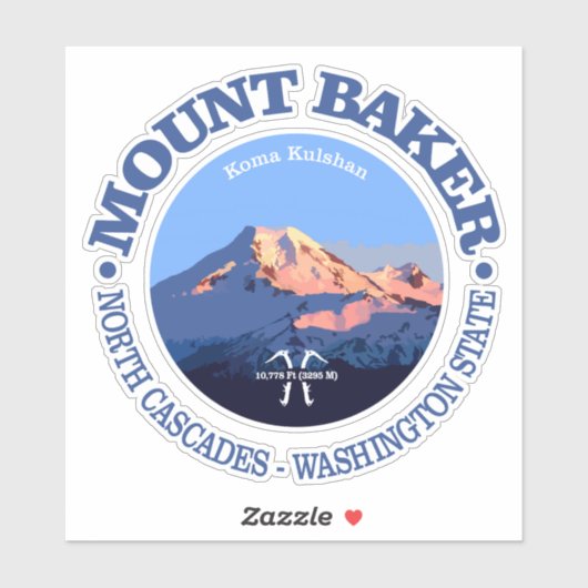 Mt Baker Sticker (Vel)