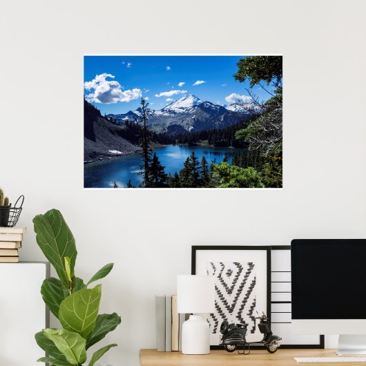 Mt Baker Summit - canvasafdruk Poster (Thuiskantoor)