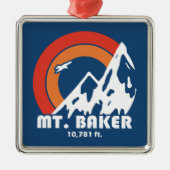 Mt. Baker Sun Eagle Metalen Ornament (Voorkant)