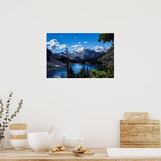Mt Baker-top - canvasprint Poster (Keuken)