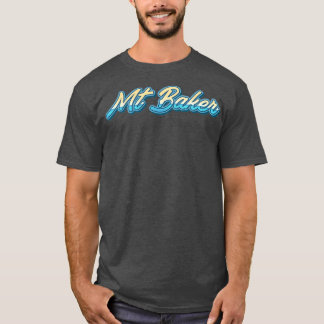 Mt Baker Typografie 1 T-shirt