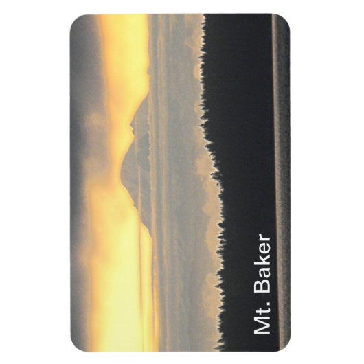 Mt. Baker Volcano Magneet (Verticaal)