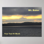 Mt. Baker Volcano Poster (Voorkant)