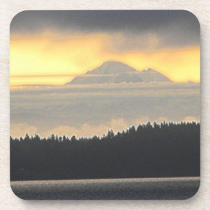 Mt. Baker-vulkaan Bier Onderzetter