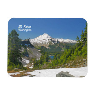 Mt. Baker Washington Flexible Photo Magnet Magneet