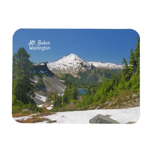 Mt. Baker Washington Flexible Photo Magnet Magneet (Horizontaal)
