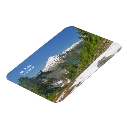 Mt. Baker Washington Flexible Photo Magnet Magneet (Linkerzijde)