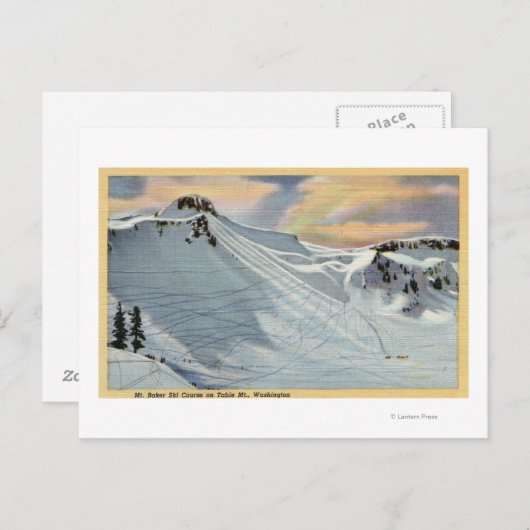 Mt. Baker, Washington - Uitzicht van Mt. Baker Ski Briefkaart (Voorkant / Achterkant)