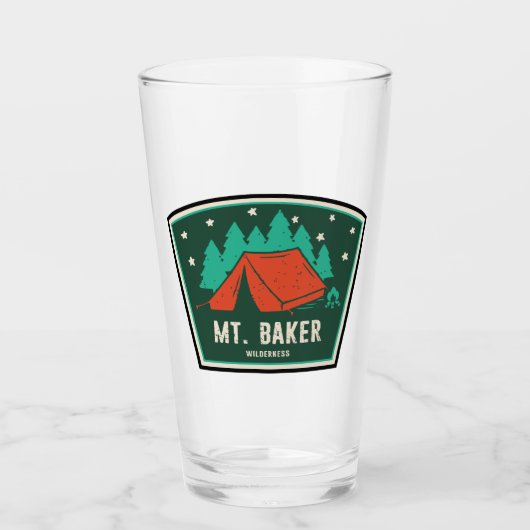 Mt. Baker Wilderness Washington Kamperen Glas (Voorkant)