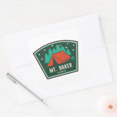 Mt. Baker Wilderness Washington Kamperen Vierkante Sticker (Envelop)