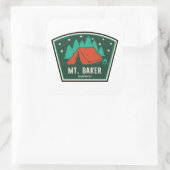 Mt. Baker Wilderness Washington Kamperen Vierkante Sticker (Tas)