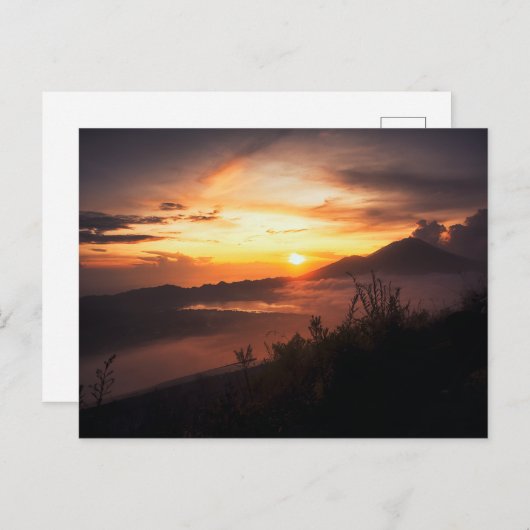 Mt. Batur Briefkaart (Voorkant / Achterkant)