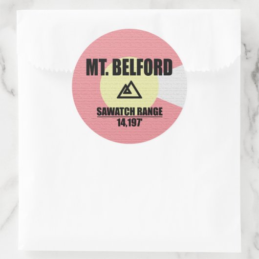 Mt. Belford Ronde Sticker (Tas)
