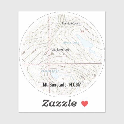 Mt. Bierstadt Colorado Fourteener Sticker (Vel)
