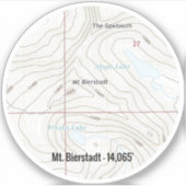 Mt. Bierstadt Colorado Fourteener Sticker (Voorkant)
