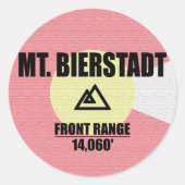 Mt. Bierstadt Ronde Sticker (Voorkant)