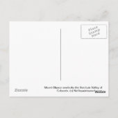 Mt. Blanca bij Blanca, CO Briefkaart (Achterkant)