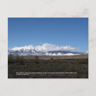 Mt. Blanca bij Blanca, CO Briefkaart