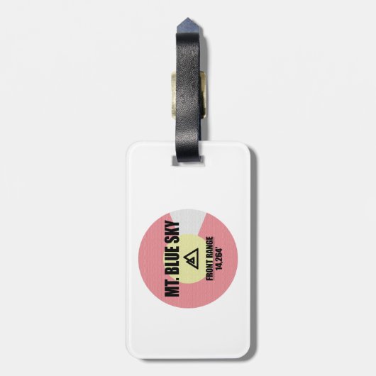 Mt. Blue Sky Colorado Bagagelabel (Achterkant verticaal)