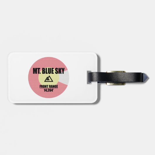Mt. Blue Sky Colorado Bagagelabel (Achterkant horizontaal)