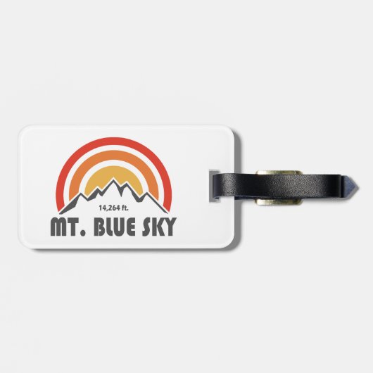 Mt. Blue Sky Colorado Bagagelabel (Achterkant horizontaal)