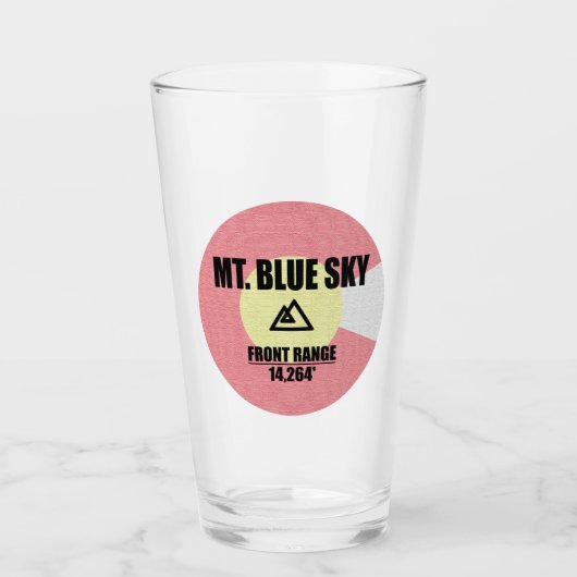 Mt. Blue Sky Colorado Glas (Voorkant)