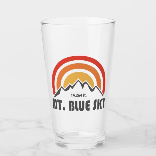 Mt. Blue Sky Colorado Glas (Voorkant)