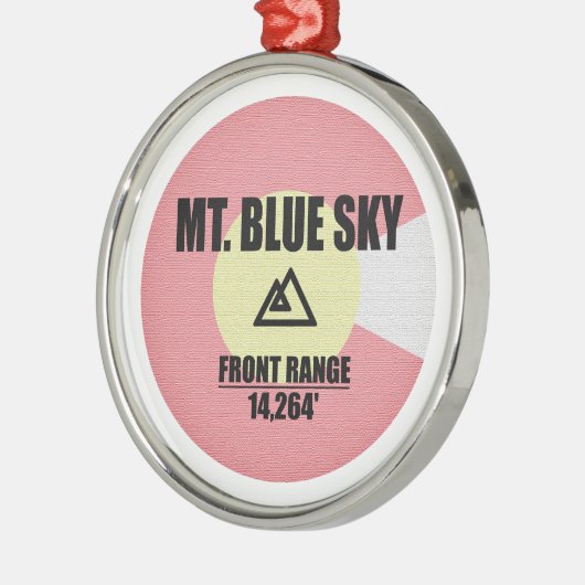 Mt. Blue Sky Colorado Metalen Ornament (Links)