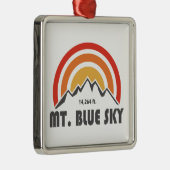 Mt. Blue Sky Colorado Metalen Ornament (Rechts)