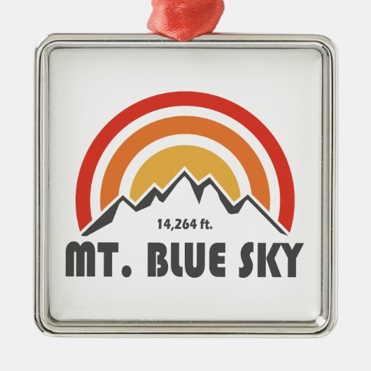 Mt. Blue Sky Colorado Metalen Ornament (Voorkant)