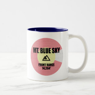 Mt. Blue Sky Colorado Tweekleurige Koffiemok