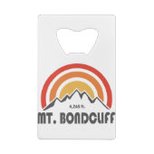 Mt. Bondcliff New Hampshire Creditkaart Flessenopener (Achterkant)