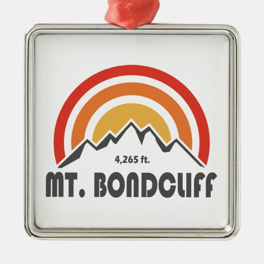 Mt. Bondcliff New Hampshire Metalen Ornament (Voorkant)