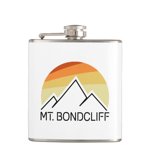 Mt. Bondcliff New Hampshire Retro Heupfles (Voorkant)
