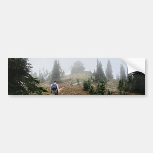 Mt Brown look - Glacier National Park Bumpersticker (Voorkant)