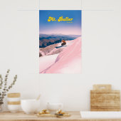 Mt Buller Australië Skigebied Reisposter Poster (Keuken)