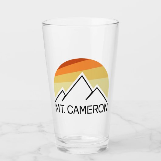 Mt. Cameron Retro Glas (Voorkant)