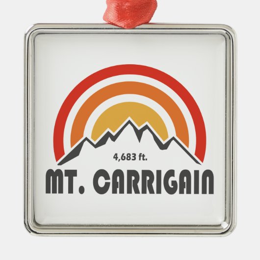 Mt. Carrigain New Hampshire Metalen Ornament (Voorkant)