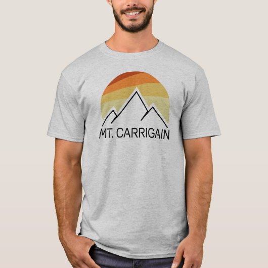 Mt. Carrigain New Hampshire Retro T-shirt (Voorkant)