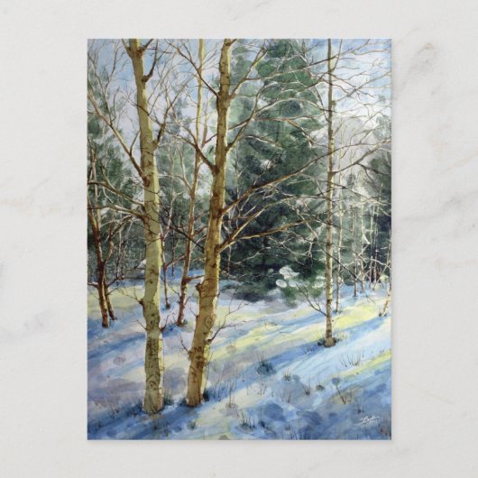 Mt Charleston-bomen in de sneeuw Briefkaart (Voorkant)