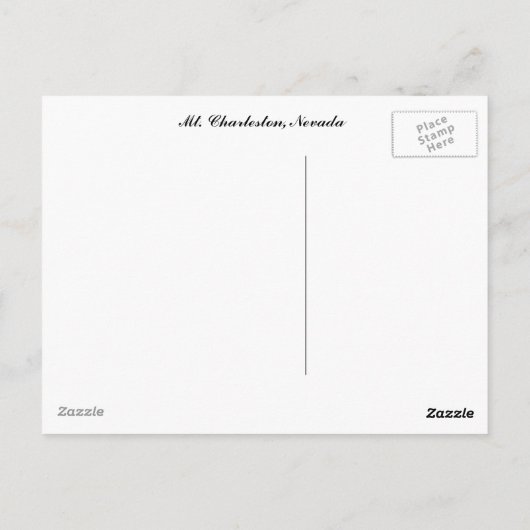 Mt Charleston Briefkaart (Achterkant)