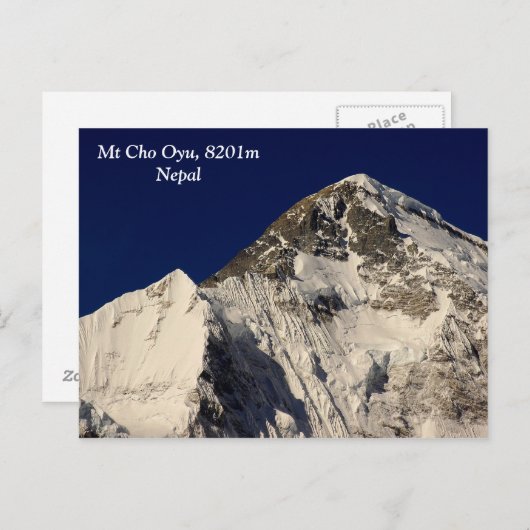 Mt Cho Oyu Briefkaart (Voorkant / Achterkant)