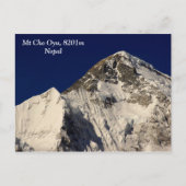 Mt Cho Oyu Briefkaart (Voorkant)