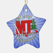 MT CHRISTMAS Medical Technoloog LAB Keramisch Ornament (Links)
