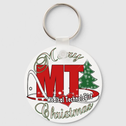 MT CHRISTMAS Medical Technoloog LAB Sleutelhanger (Voorkant)