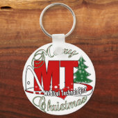 MT CHRISTMAS Medical Technoloog LAB Sleutelhanger (Voorkant)