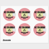 Mt. Columbia Ronde Sticker (Vel)