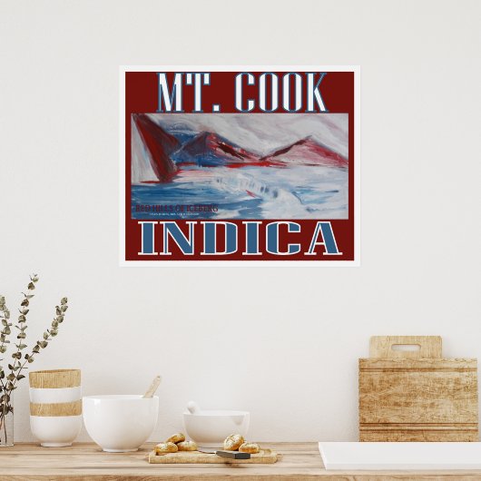MT COOK INDICA POSTER (Keuken)