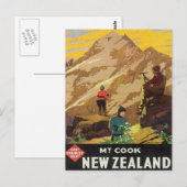  Mt. Cook Nieuw-Zeeland Briefkaart (Voorkant / Achterkant)